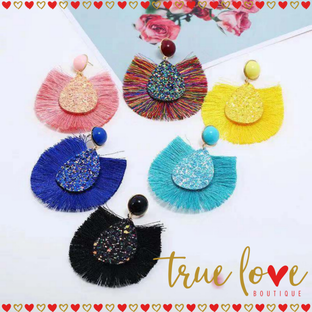 MultiColor Earrings with Shine