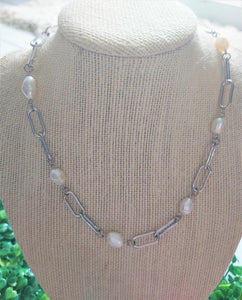 Necklace Pearl Silver