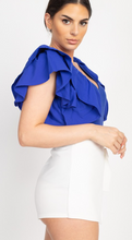 Ruffle Tiered Ribbed Top